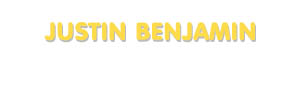 Der Vorname Justin Benjamin